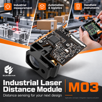 Modul Pengukur Jarak Laser Industri M03-08 Sensor Pengukur Jarak Terintegrasi Jarak Pendek 45 mm hingga 80 m Integrasi Kompak