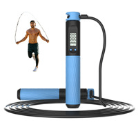 Corde à sauter électronique de haute qualité avec poignée antidérapante, résistante à la transpiration, pour l'exercice à domicile