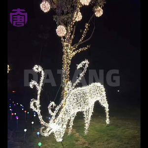 Luces de cadena LED de reno de color personalizado, impermeables IP65, para fiestas en interiores, decoraciones navideñas para exteriores durante todo el año, con certificación CE. - Product Image 1