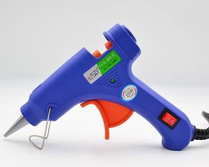 Pistola de Cola Quente Pequena Doméstica 20W DIY para Grampos de Cabelo e Bijuterias para Derreter Cola em Plástico Papel e Metal - Product Image 1