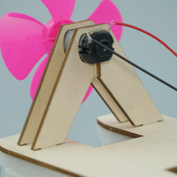 Bateau à réaction en bois DIY, modèle de hovercraft à énergie éolienne, écologique, découpé au laser, jouet éducatif scientifique STEM pour enfants
