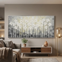 Peinture à l'huile abstraite peinte à la main, décoration de luxe pour la maison, art mural de paysage moderne, peinture à l'huile faite à la main sur toile, originale, sans cadre