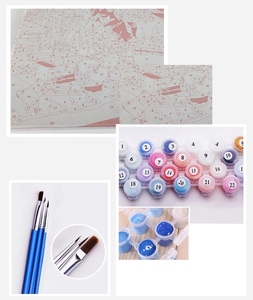 Peinture <span class=keywords><strong>par</strong></span> numéros pour adultes enfants Kit dessin peint à la main toile bricolage peinture à l'huile peinture <span class=keywords><strong>par</strong></span> numéros - Product Image 6