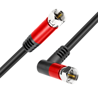 Câble coaxial RG6 à faible perte, haute vitesse, gaine en PVC, blindage tressé, 1080P pour téléviseur HD, antenne satellite