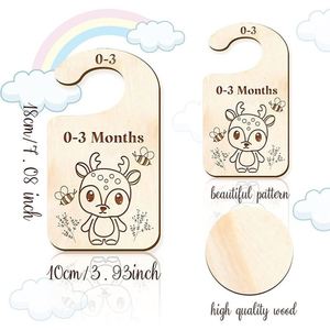 Wholesale Newborn <b>Clothes</b> Classification <b>Tag</b> Elegant Wooden Baby <b>Clothes</b> Divider with Engraved for Baby <b>Clothes</b> Organizer - Product Image 3