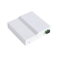 FTTH 1 noyau de plaque de façade de fibre optique blanc plastique ABS FTTH Roseta Optica boîte à bornes à fibre optique de bureau