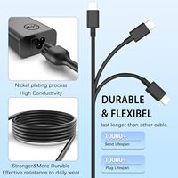 DANGELIFE Pengisi Daya Laptop 65W Tipe-C dengan PD 3.0 dan Kabel yang Dapat Ditarik untuk Latitude 7270/7370/5420
