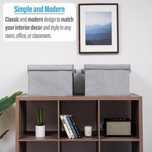 Heavy Duty Stackable Home Office Shelf Closet Toys <strong>Storage</strong> Organizer Kids Clothes Sundries <strong>Storage</strong> <strong>Boxes</strong> with Lids - Product Image 3