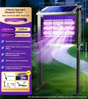 Piège à UV portable et détachable, répulsif anti-insectes, lumière LED solaire d'extérieur avec répulsif anti-moustiques pour ferme et jardin