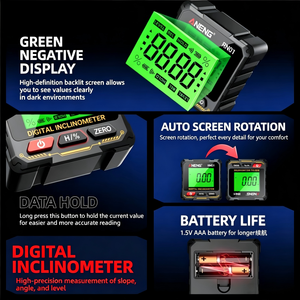 Inclinómetro Digital RN01, Nivel Automático, Regla de Ángulo Magnética de Cuatro Lados, Nivel Electrónico - Product Image 4