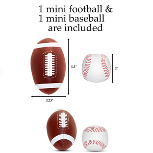 Inflatable Double-Sided <strong>Baseball</strong> &amp; Football Target Set Blow up Toy with <strong>Soft</strong> Football, <strong>Baseball</strong> &amp; Inflatable Bat Fun <strong>Toss</strong> Games - Product Image 6