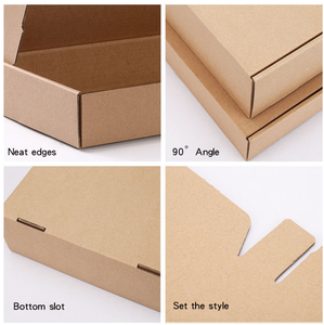 Boîte en carton ondulé personnalisée avec logo imprimé, boîte d'expédition en papier kraft recyclable, carton d'emballage pour avion - Product Image 2