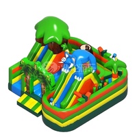 Le château gonflable extérieur gonflable peut être personnalisé toboggan INFLATANLE Le matériau utilise un château gonflable en PVC pour la fête