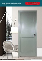 Porte battante intérieure en bois massif, robuste, insonorisée, écologique, moderne, simple, peinte, portes intérieures insonorisées