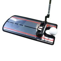 Espejo de Alineación de Golf Portátil de Acrílico, Entrenador de Swing de Golf, Accesorios de Ayuda para el Entrenamiento de Golf