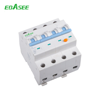 Disjoncteur différentiel OEM EBASEE EBS7BLE 10/30/100/300mA 3P+N 1P+N RCBO C16 Type A AC 6KA 230/400V Courbe BCD C