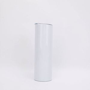 Gobelet droit de 20 oz en acier inoxydable à double paroi isolé sous vide avec couvercle et paille pour café et thé - Product Image 2