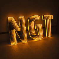 Enseigne Miroir LED Néon Personnalisée, Boîte à Lumière Acrylique Infinie, Décoration Murale avec Logo Personnalisé pour Chambre, Mariage, Fête