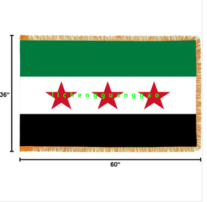 Bandera Nacional de <span class=keywords><strong>Singapur</strong></span> de Alta Calidad, 3x5 Pies, Logotipo Personalizado, Bandera de Interior, Más Vendida, con Flecos Ornamentales Dorados - Product Image 3