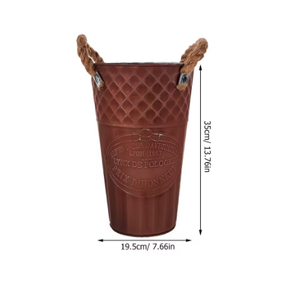 Bouquet rétro fleur seau Vintage Vase métal pour fleurs Arrangement petits Vases décor mariage fleuriste <span class=keywords><strong>jardin</strong></span> - Product Image 6