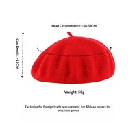 Pabrik Baret Bergaris Spot Blend Grosir Baret Wanita Musim Dingin Mlange Vintage Topi Pelukis Dewasa