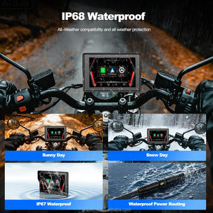 Système de surveillance des pressions des pneus sans fil, navigation GPS portable, étanche, moto, CarPlay, Android Auto, moniteur, caméra DVR - Product Image 3