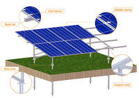Supports de montage au sol pour panneaux solaires en aluminium, structure de support PV
