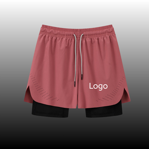 Pantalones Cortos Deportivos 2 en 1 <span class=keywords><strong>para</strong></span> <span class=keywords><strong>Hombre</strong></span>, de Secado Rápido, Ecológicos, con Bolsillo Integrado y Orificios Transpirables <span class=keywords><strong>para</strong></span> <span class=keywords><strong>Gimnasio</strong></span> y Uso Diario - Product Image 1