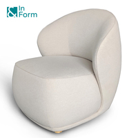 Design blanc nordique maison salon embrasser accoudoir Design loisirs salon canapé simple rembourré Accent chaises longues