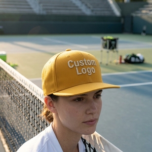 Service OEM Casquette de baseball sportive à 5 panneaux en coton suédé de haute qualité avec broderie 3D et effet vieilli, bicolore - Product Image 3