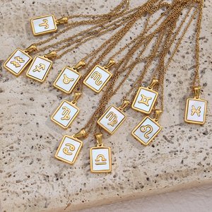 Ebay Dropshipping argento Sterling 925 placcato oro 18 carati gioielli segno zodiacale collana <span class=keywords><strong>ariete</strong></span> per le donne - Product Image 2