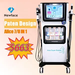 Newface Dermatoloog 7 In 1 Hydra Dermabrasie Behandeling Gezicht Huidverzorging Schoonheidssalon Uitrusten Alice Super Bubble Gezichtsmachine