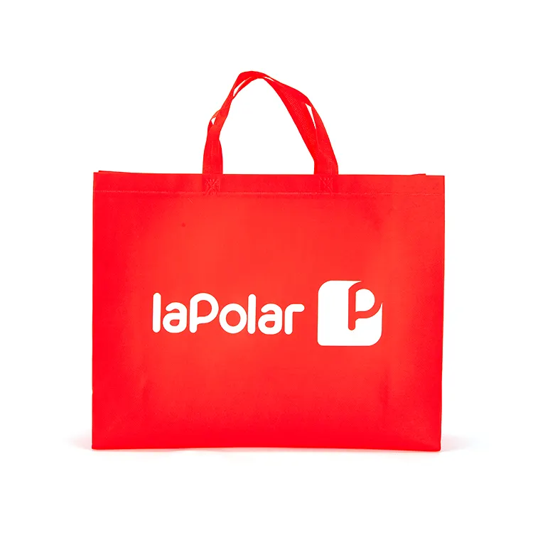 तेजी से वितरण पुन: प्रयोज्य निविड़ अंधकार लाल फ्लैट गैर बुना शॉपिंग बैग