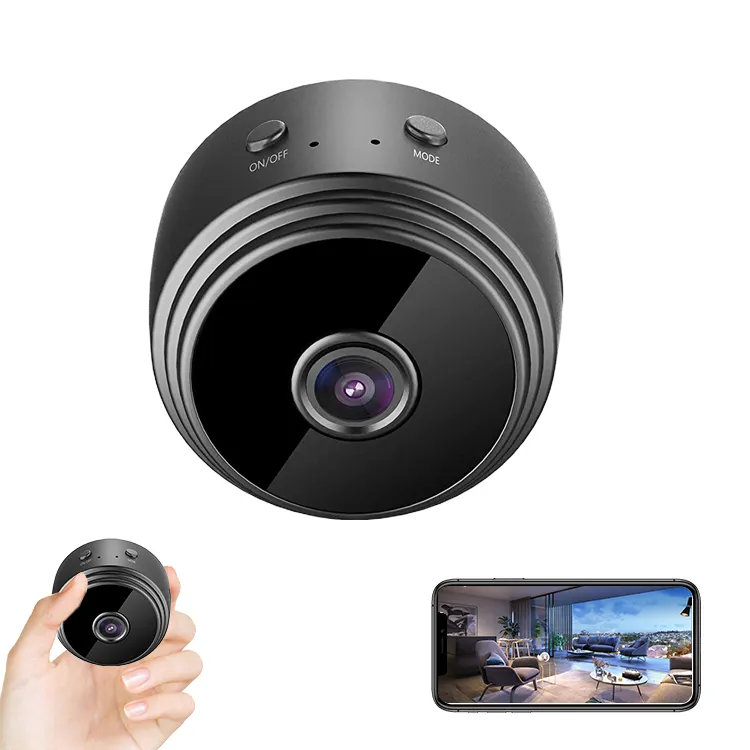 hot selling cctv wifi ip a9 round magnetic adsorption camera