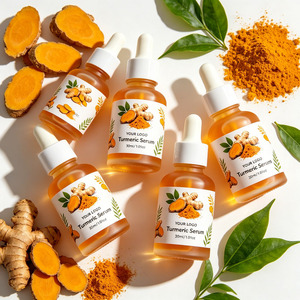Suero facial de cúrcuma de marca privada para aclarar manchas oscuras y tratamiento de hiperpigmentación al por mayor - Product Image 2