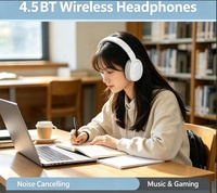Headset Gaming Nirkabel Bluetooth Original Oem Sen HD 4.50BTNC On-Ear Over-Ear Lipat Peredam Kebisingan