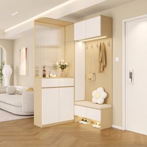 מודרני קרם מותאם אישית לנעל ארון נעליים נוח ללא משיכה ידית עיצוב מודרני מתלה - Product Image 4