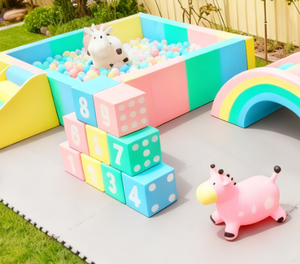 Soft <strong>Play</strong> Set for Toddlers with Ball Pit and Slide <strong>Outdoor</strong> Playground Kids Bounce House Soft <strong>Play</strong> <strong>Equipment</strong> - Product Image 2