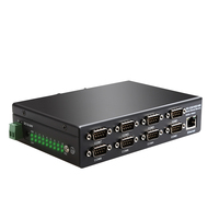 Convertidor DIEWU de 8 Puertos RS232 RS485 RS422 a Ethernet TCP/IP, Servidor de Dispositivos Seriales Múltiples, Interruptor, Puerta de Enlace Modbus