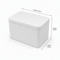 Boîte rectangulaire personnalisée en fer blanc avec couvercle et base pour savons, bougies, cosmétiques, coffrets cadeaux, emballage de bonbons – Fournisseur OEM ODM en gros