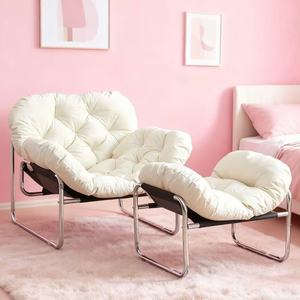 Fauteuil paresseux en similicuir de luxe, doux et confortable, parfait pour la détente dans le salon ou sur le balcon - Product Image 1