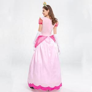 <span class=keywords><strong>Disfraz</strong></span> de <span class=keywords><strong>Princesa</strong></span> <span class=keywords><strong>Peach</strong></span>, Vestido de Super <span class=keywords><strong>Mario</strong></span> con Accesorios de Corona para Mujer - Product Image 5