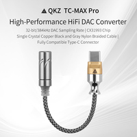 Cable Trenzado de Decodificación Digital HiFi QKZ TC MAX Pro, Conector USB-C, Salida de Audio de 3.5mm, Adaptador DAC de Tipo-C a 3.5mm
