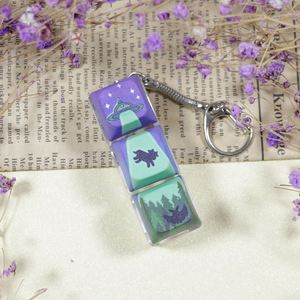 Porte-clés personnalisé avec logo, clavier, touches, interrupteurs anti-stress, bouton de clavier, keycap, fidget clicker - Product Image 3
