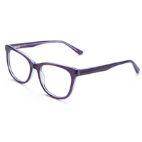 Monture de lunettes classiques œil-de-chat Elan Optical RD26002 en acétate pour femme, monture complète, vente chaude, approvisionnement direct usine