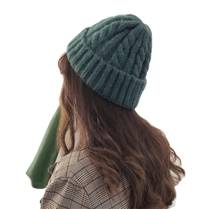 großhandel Herbst herren Winter warm Dame-Hut Mädchen gestrickt neue Damen Beanie Wintermützen Beanie-Hüte