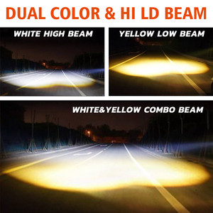 Đèn <span class=keywords><strong>LED</strong></span> Zda09 3 màu tích hợp 3000K 6000K 4300K 12V 24V 70W 30000Lm dùng cho lái xe trong sương mù, đèn xe máy địa hình 4x4 - Product Image 5
