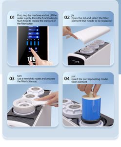 ระบบกรองน้ำดื่มแบบรีเวิร์สออสโมซิส T12-1000 - เครื่องกรองน้ำไฟฟ้าและแบบใช้มือสำหรับใช้ในบ้าน  ไหลแรง  โครงสร้างพลาสติก - Product Image 6