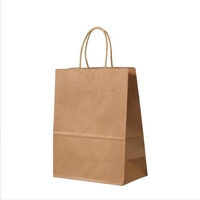 Sacs en papier kraft de luxe écologiques en gros avec poignées en corde de coton pour café à emporter, supermarché, logo personnalisé, cadeau biodégradable