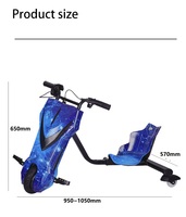 Voiture électrique pour enfants 360 °   Kart de drift |   Jouet à roulettes lumineux LED, cadeau pour garçons et filles